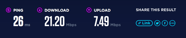 VDSL performance.