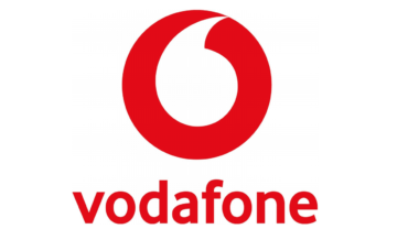 New Vodafone logo.