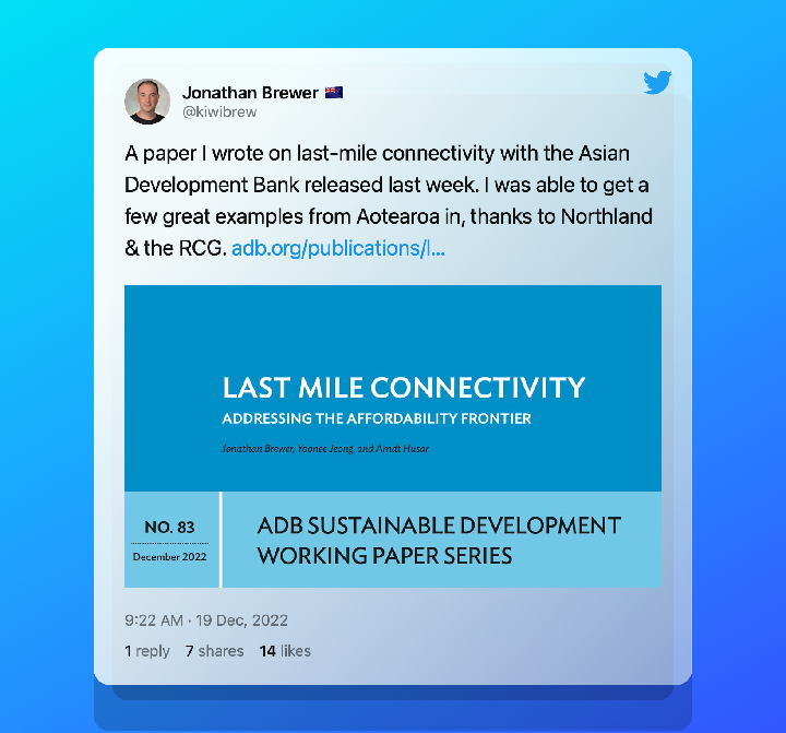 Jonathan Brewer - Last mile connectivity paper