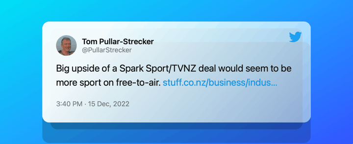 tweet by Tom Pullar-Strecker.