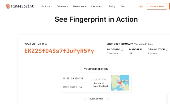 See Fingerprint in action.