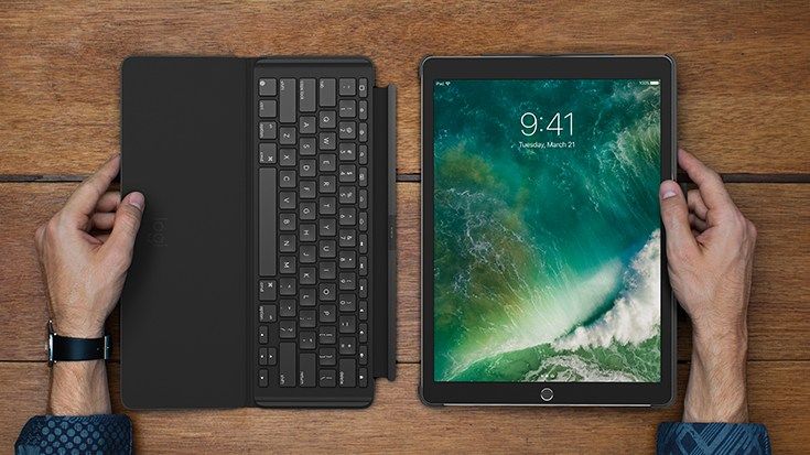 Logitech Slim Combo iPad Pro keyboard.