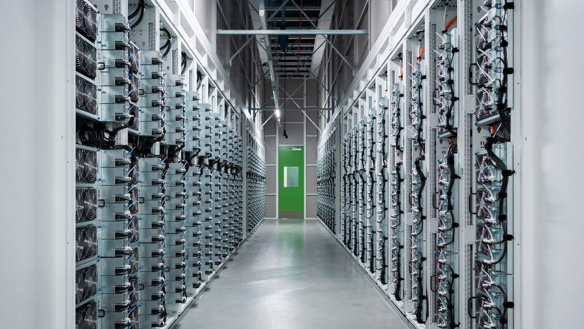 Inside Microsoft's data centre.