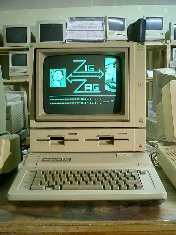 Apple II microcomputer. 