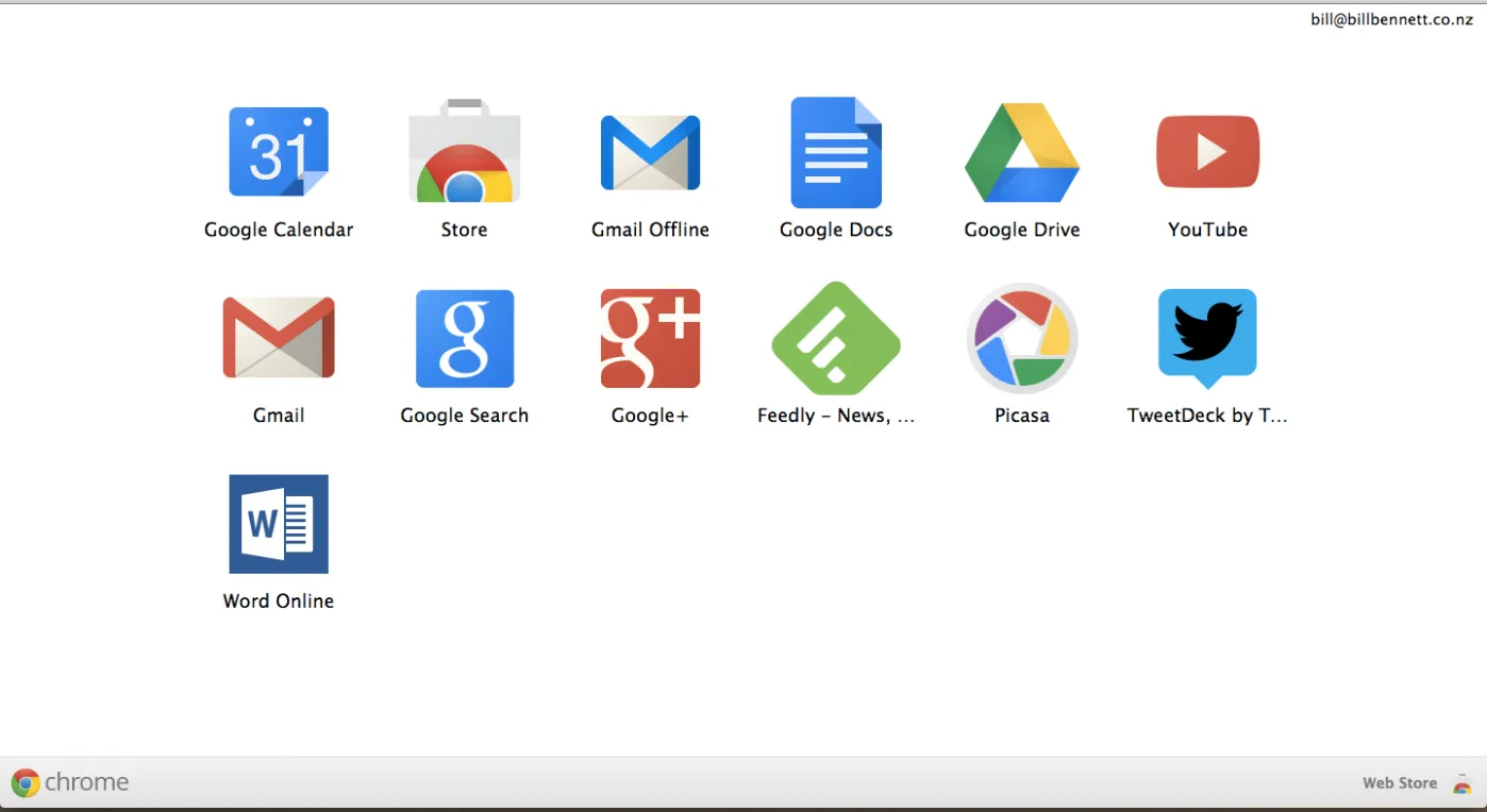 MIcrosoft in the Chrome App Store. 