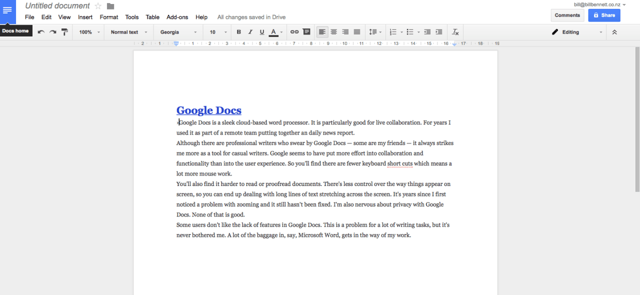 Google Docs.