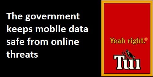 The government keeps mobile data safe from online threats.