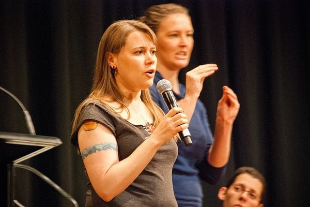 Keynote speaker Quinn Norton,