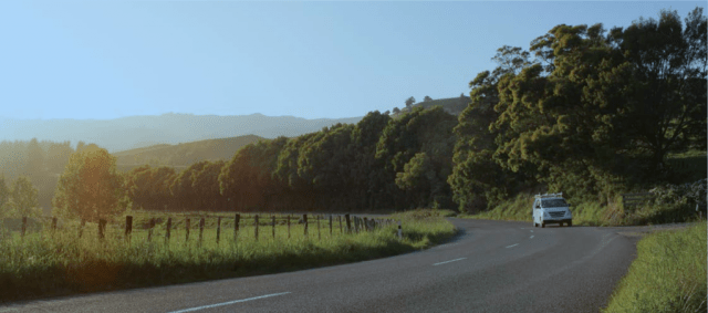 Chorus van in rural New Zealand. 