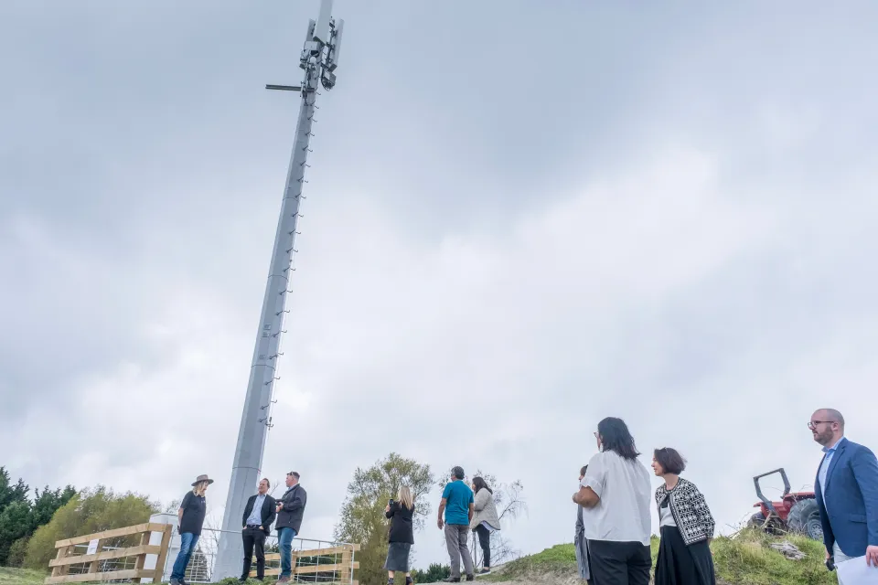 Lake Tarawera RCG tower marks end of main programme.