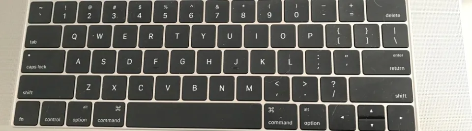 2016 Apple MacBook Pro Keyboard.
