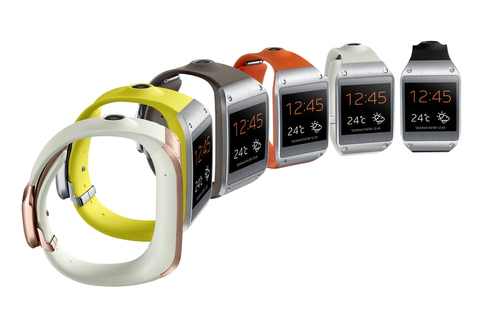 Samsung Gear, the company's first smartwatche.