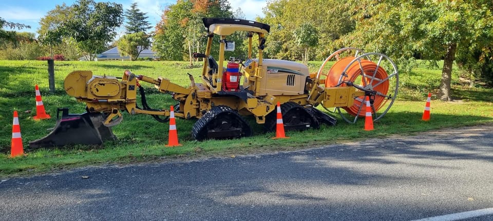 Building the fibre network.