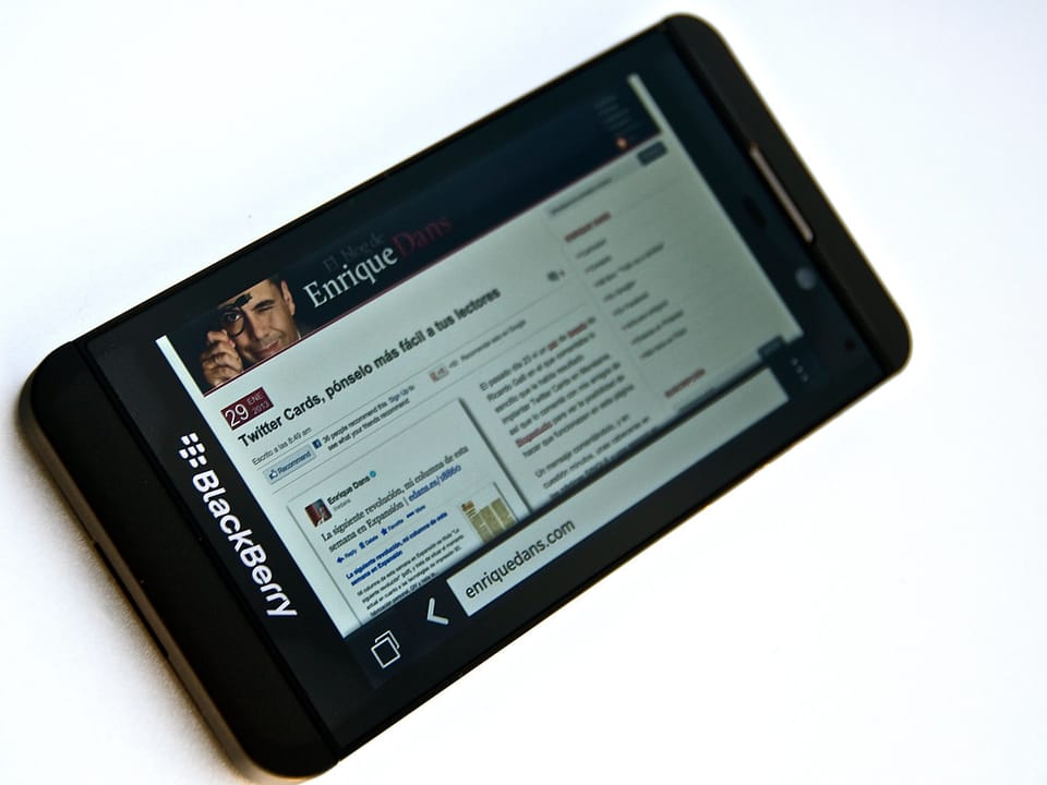 By Enrique Dans - Flickr: BlackBerry Z10, CC BY 2.0,