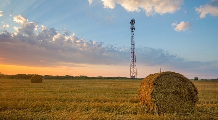Rural mobile tower. 