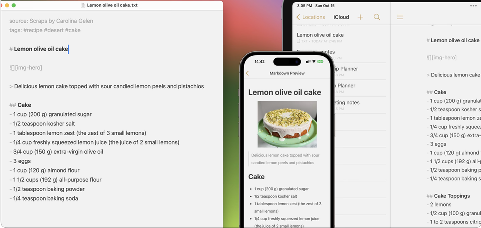 Byword on Mac, iPhone and iPad. 