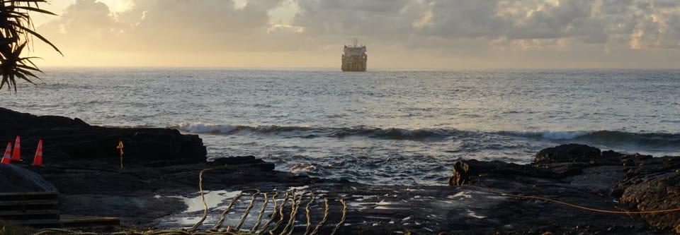 Hawaiki cable landing. 